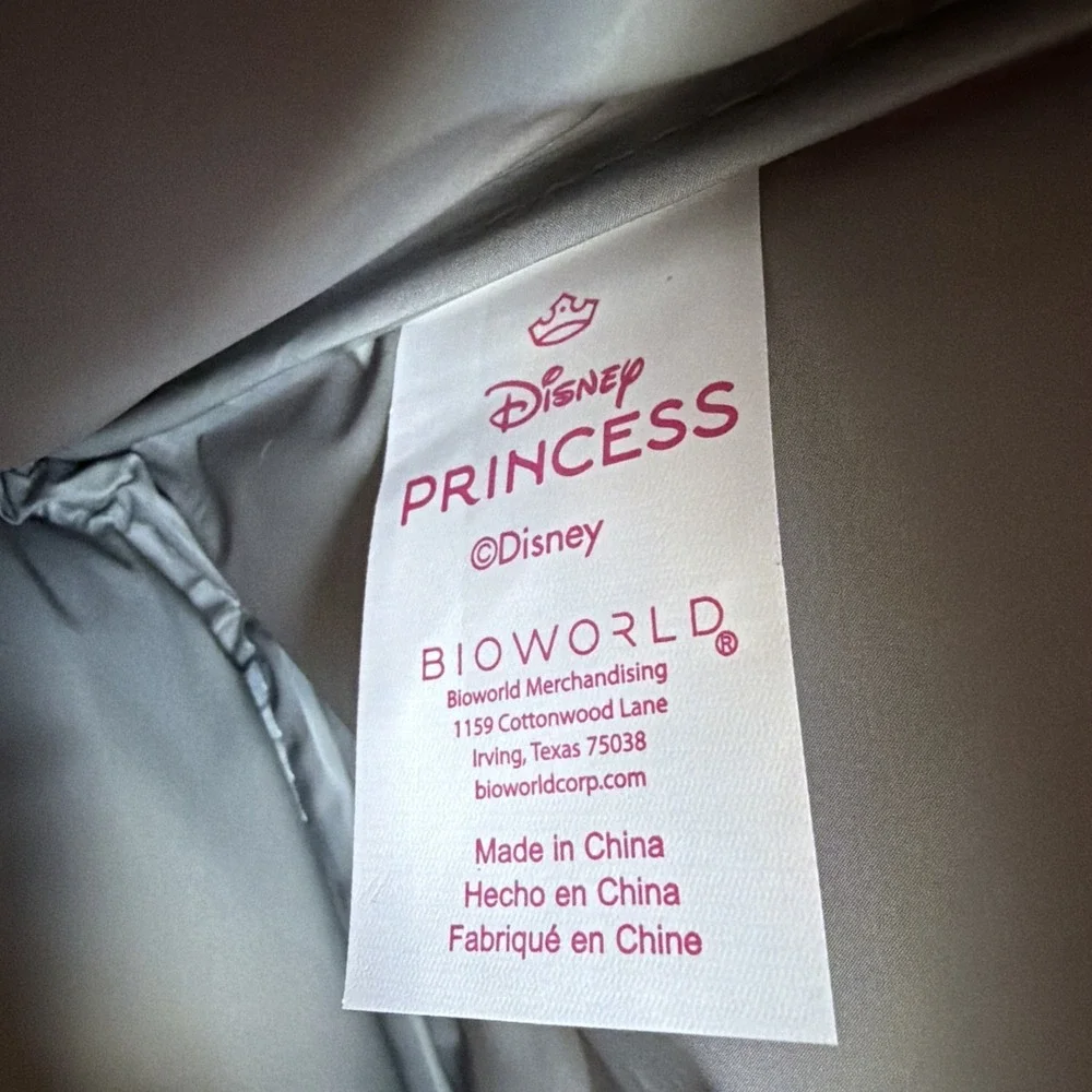 Bioworld Disney Princess Dual Compartment Insulated Lunch Kit Pink Holographic